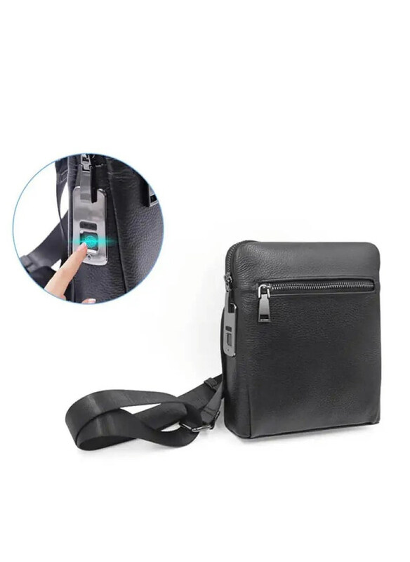 

Generic Handbag with Fingerprint Lock for Men, Black