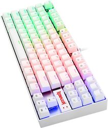 Redragon KUMARA، لوحة مفاتيح ميكانيكية سلكية، بيضاء اللون، RGB
كومارا K552W-RGB