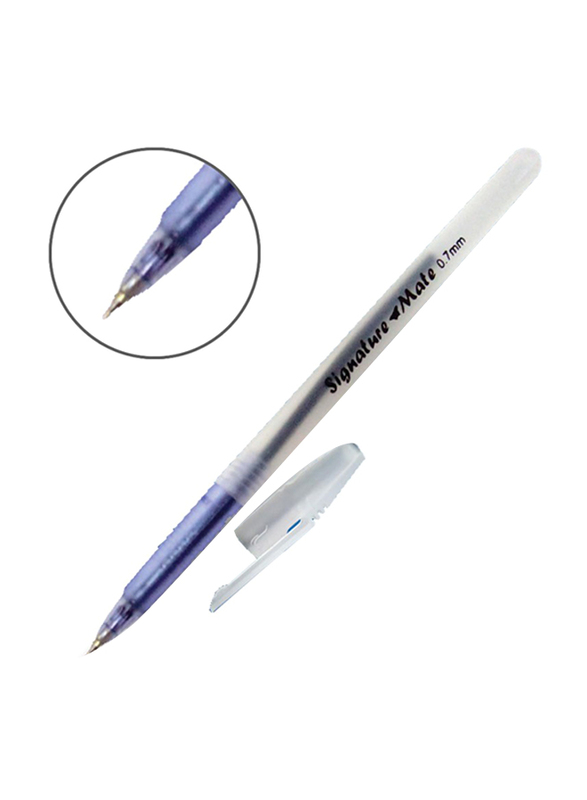 Signature Mate Tip Ball Point Pen, 0.7mm, Blue