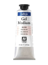 Vallejo Acrylic Gel Medium Tube, 60ml, 190 Gel Medium