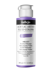 Vallejo 413 Fluid Acrylic, 100ml, Ultramarine Violet