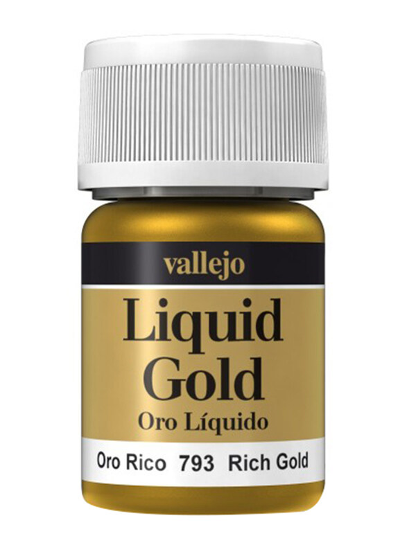 

Vallejo Liquid Gold Paint, 35ml, 793 Rich Gold