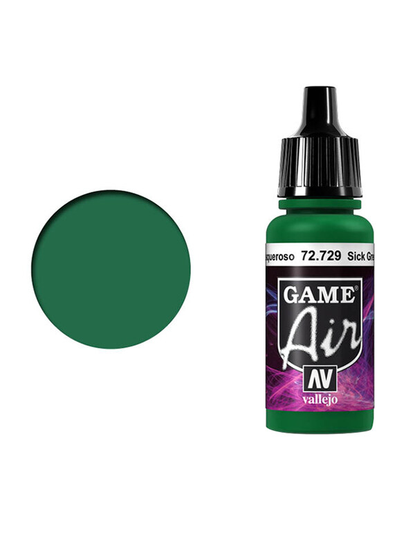 

Vallejo Game Air 729 Color, 17ml, Sick Green