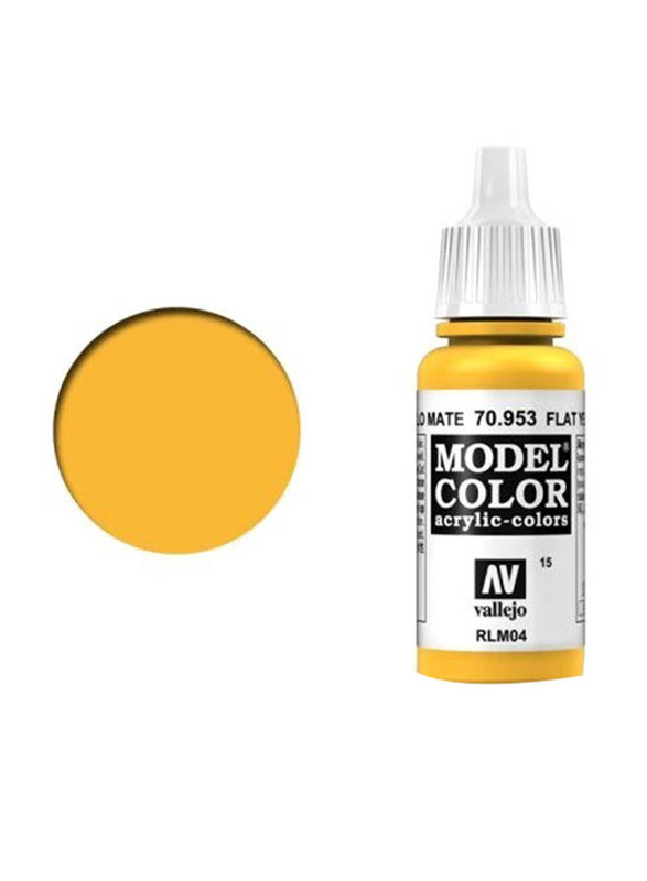Vallejo 015 Model Colour 953, 17ml, Flat Yellow