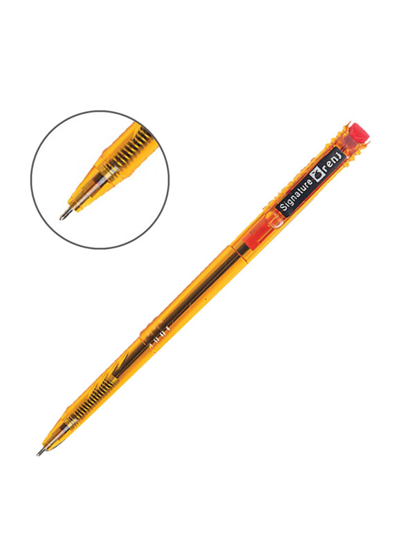

Signature Soft Feel Retractable Ball Point Pen, 1.0mm, Orange