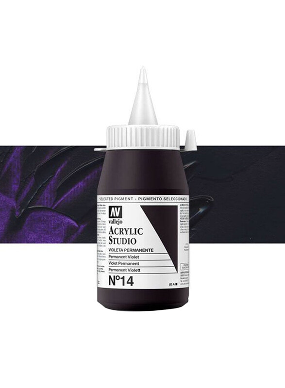 

Vallejo Studio Paint, 500ml, 14 Permanent Violet