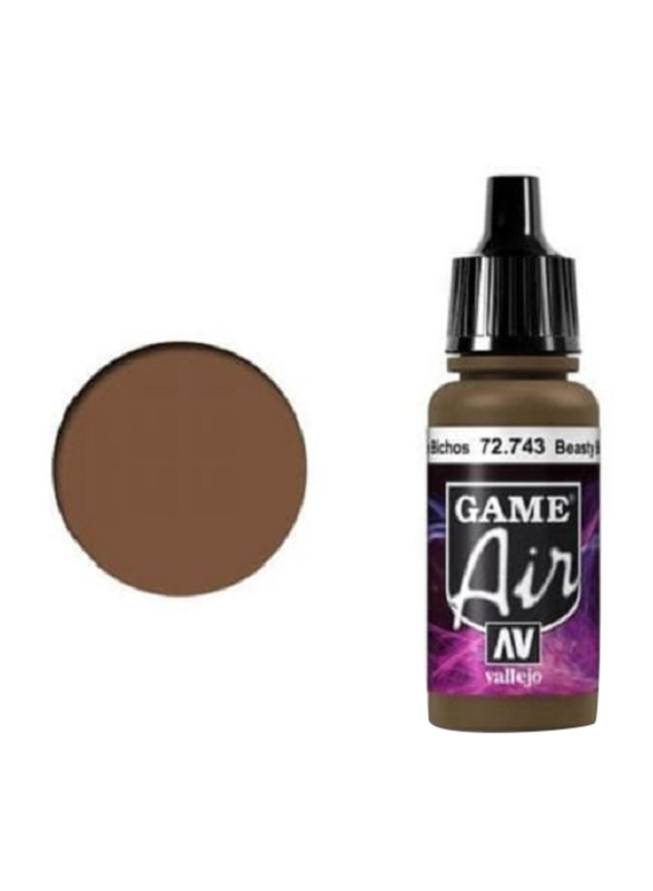 Vallejo Game Air 743 Color, 17ml, Beasty Brown
