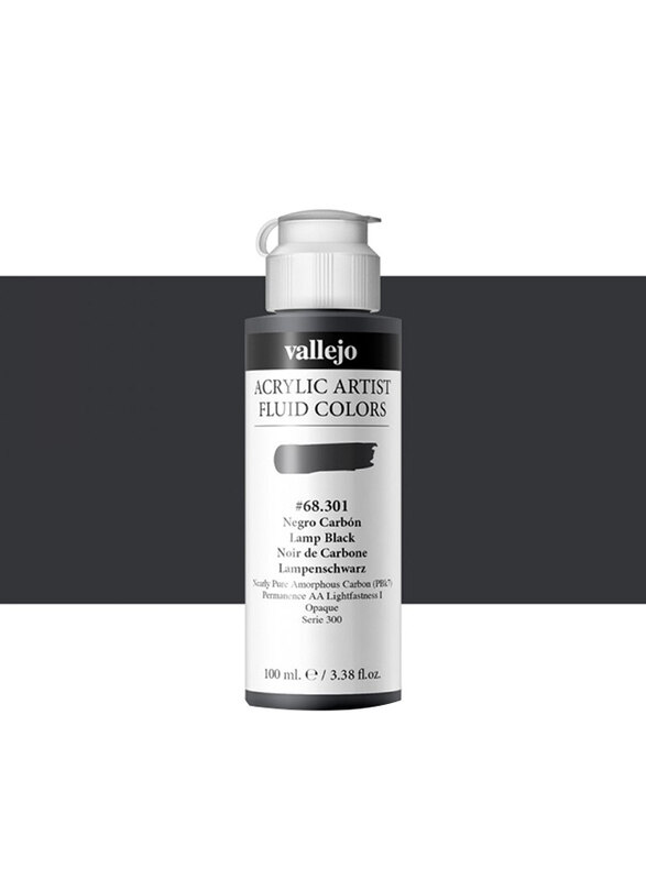 

Vallejo Fluid Acrylic Colour, 100ml, Lamps Black