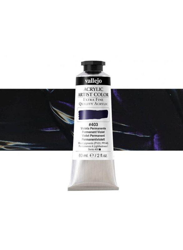 Vallejo Acrylic Artist 403 Colour, 60ml, Permanent Violet