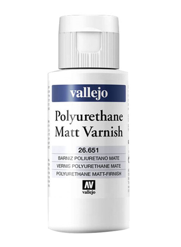 

Vallejo Polyurethane Matt Varnish, 60ml, 651 Matt Varnish