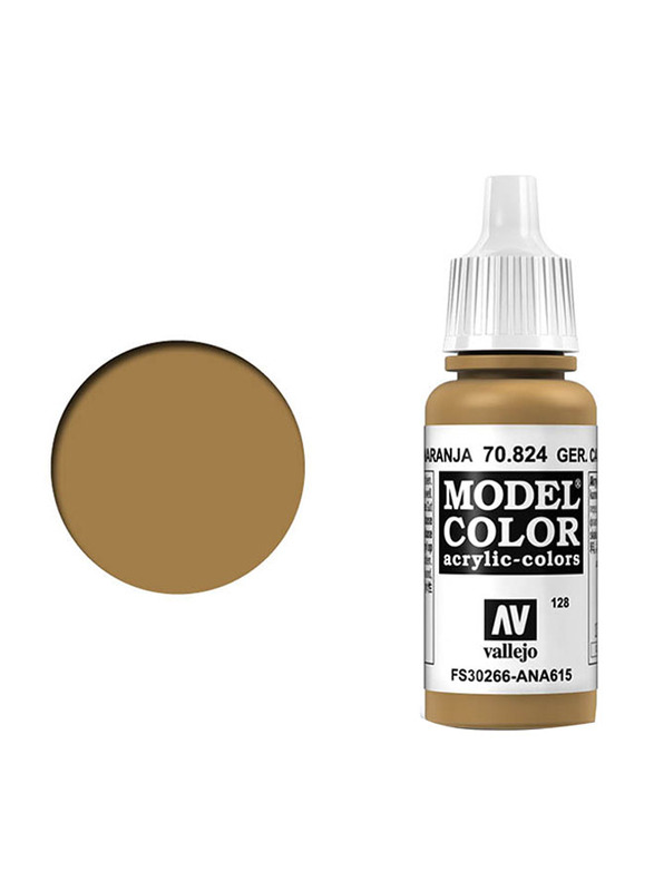 Vallejo 128 Model Colour 824, 17ml, Orange Ochre