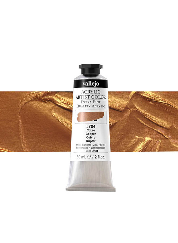 Vallejo Acrylic Artist 704 Color, 60ml, Copper