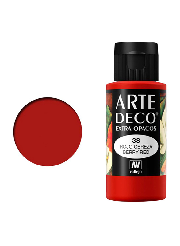 Vallejo Art Deco 038, 60ml, Berry Red