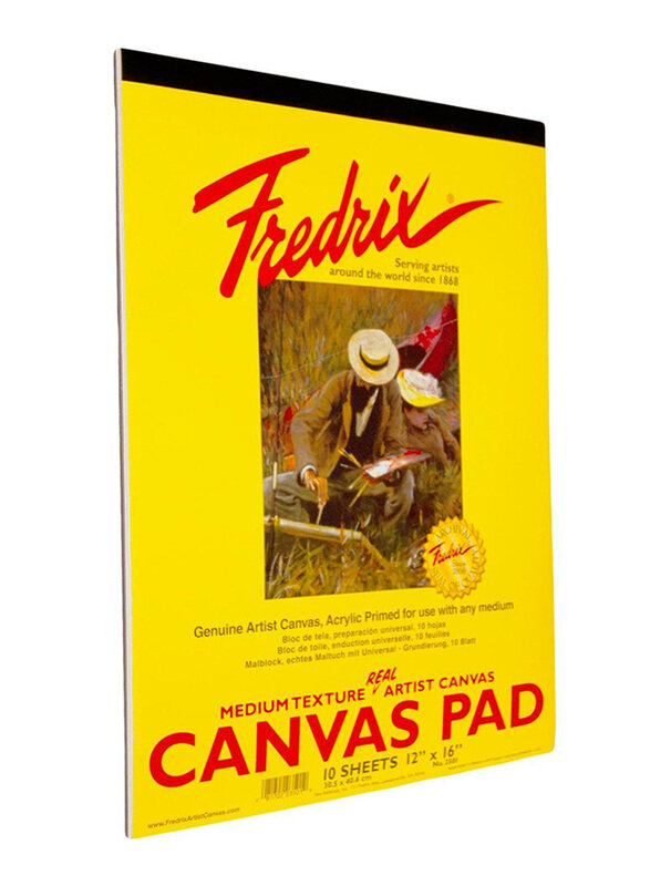 

Fredrix Canvas Pads, 30.48 x 40.64cm, 10 Sheets, White