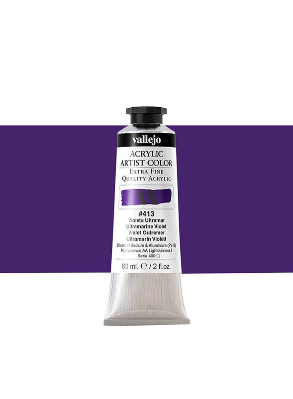 Vallejo Acrylic Artist 413 Colour, 200ml, Ultramarine Violet