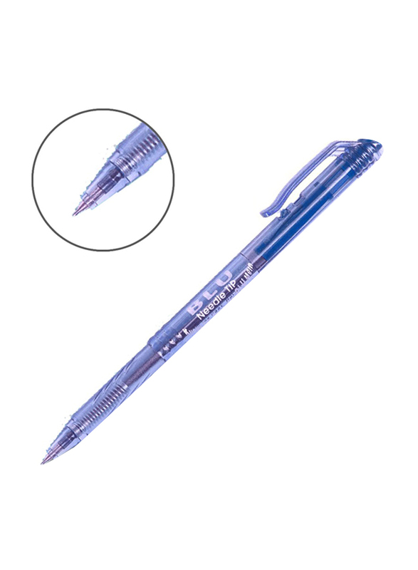 Signature Soft Feel Retractable Ball Point Pen, 0.8mm, Blue