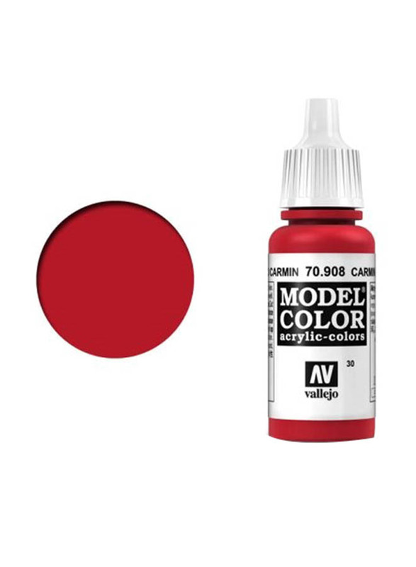 

Vallejo 030 Model Colour 908, 17ml, Carmine Red