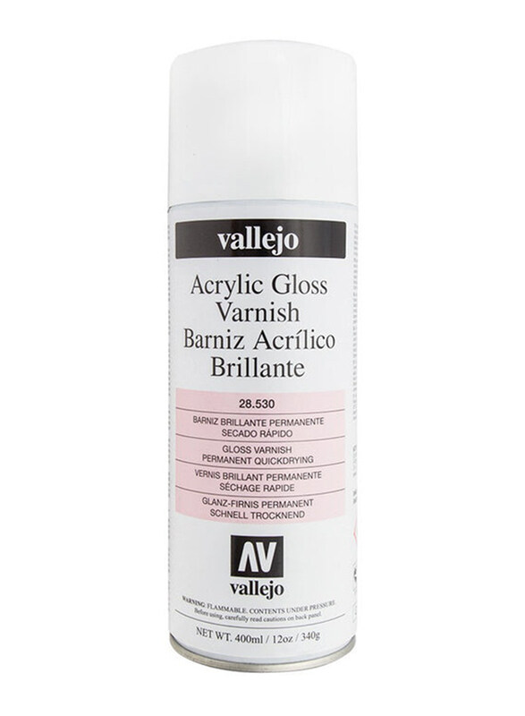 

Vallejo Aerosol Gloss Varnish 530, 400ml, Clear