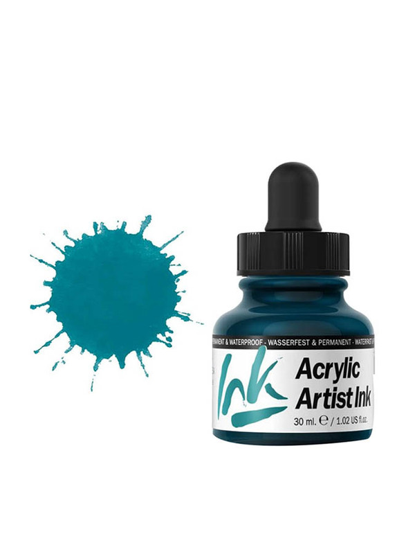 Vallejo Acrylic Artist Ink, 30ml, Turquoise