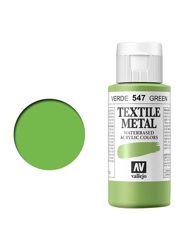 Vallejo Textile Color, 60ml, Green Metal 547