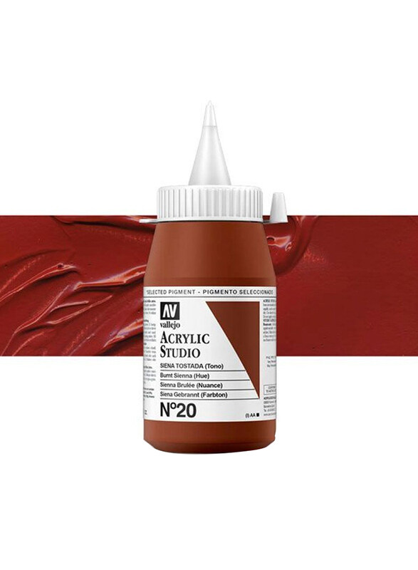 Vallejo Studio Paint, 500ml, 20 Burnt Sienna