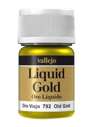 Vallejo Liquid Gold Paint, 35ml, 792 Old Gold