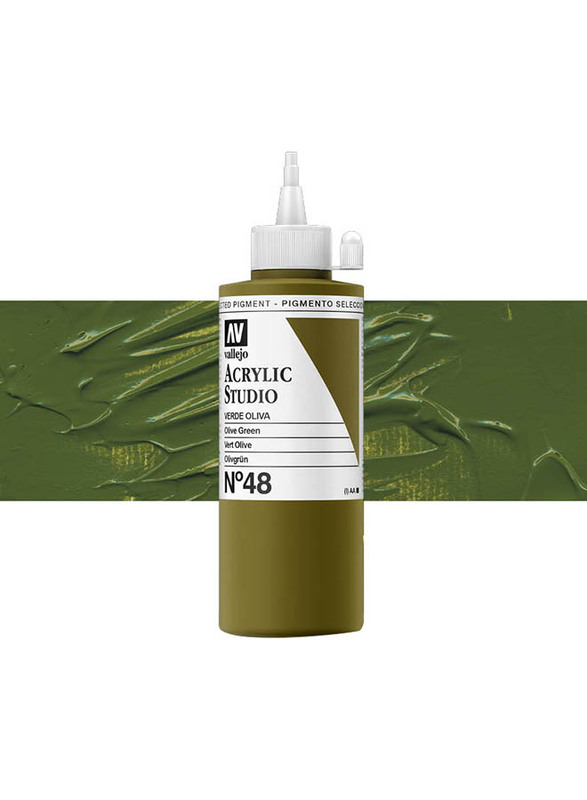 Vallejo No 48 Acrylic Studio Color, 58ml, Olive Green