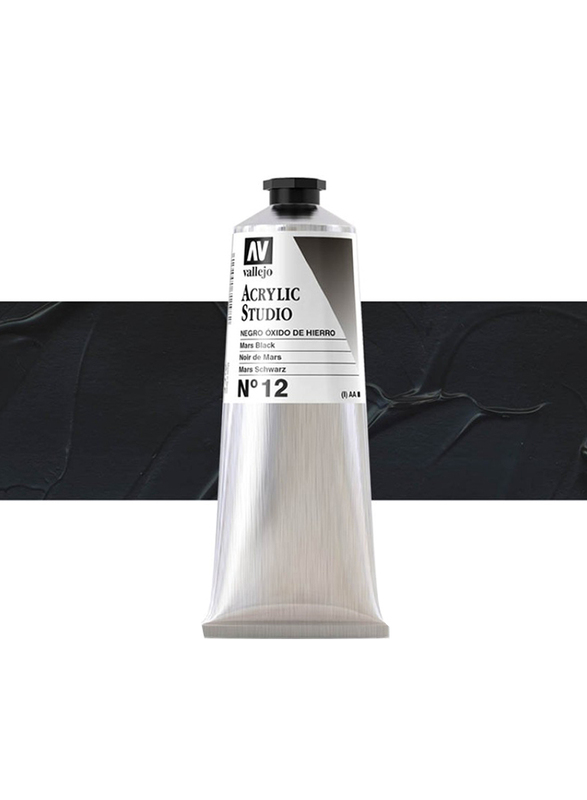 Vallejo Acrylic Studio, 125ml, Mars Black 12