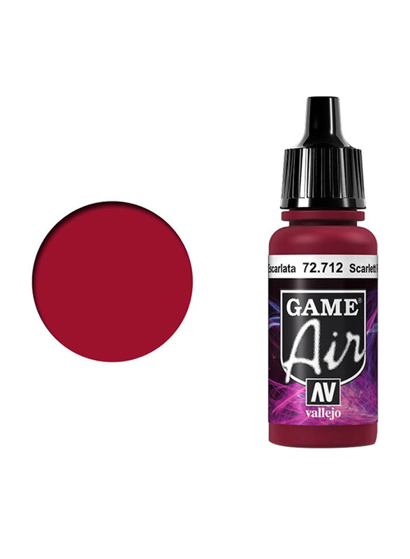 

Vallejo Game Air 712 Color, 17ml, Scarlett Red