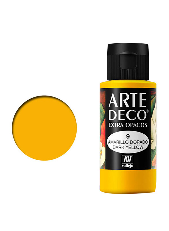 Vallejo 009 Art Deco, 60ml, Dark Yellow