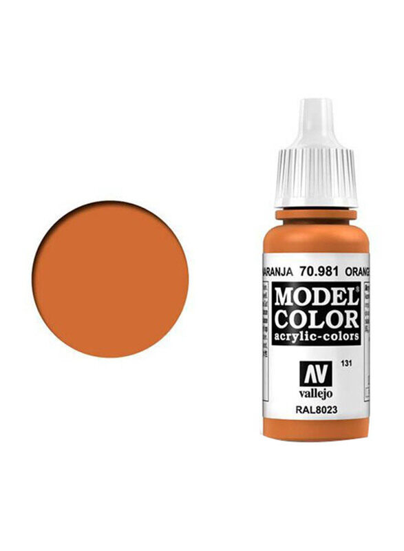 Vallejo 131 Model Colour 981, 17ml, Orange Brown