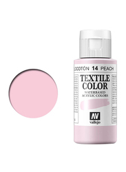 Vallejo Textile Acrylic Colour 14, 60ml, Peach