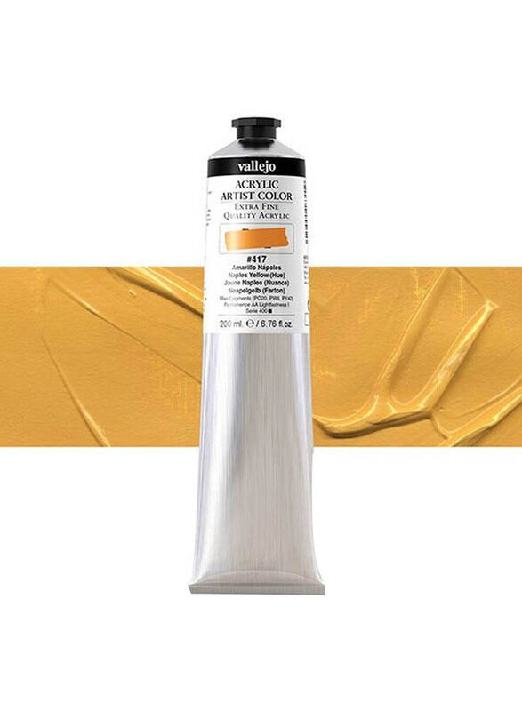 

Vallejo Acrylic Artist 417 Colour, 200ml, Naples Yellow