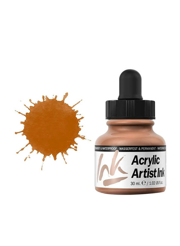 Vallejo Acrylic Artist Ink, 30ml, Raw Siena