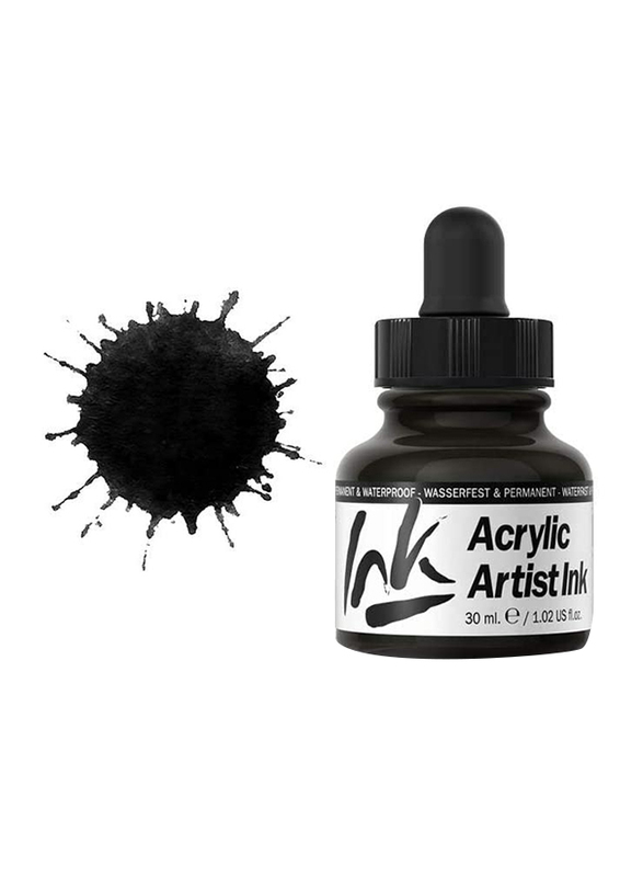 Vallejo Acrylic Artist Ink, 30ml, Black Pearl