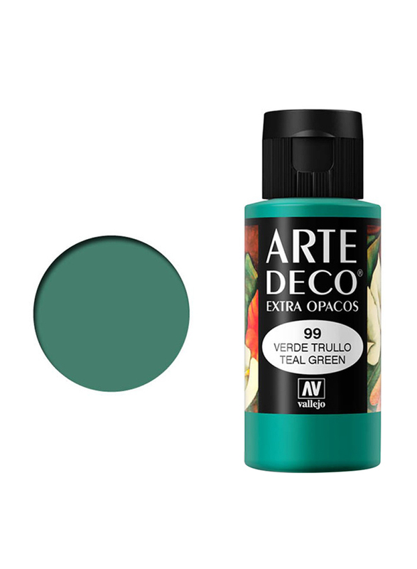 Vallejo Art Deco Colour, 60ml, Teal Green