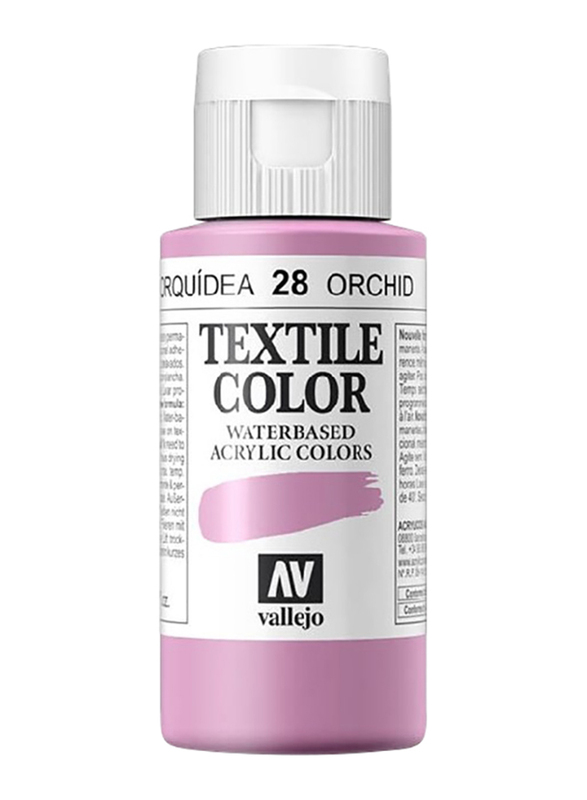 Vallejo Textile Acrylic Colour 28, 60ml, Orchid
