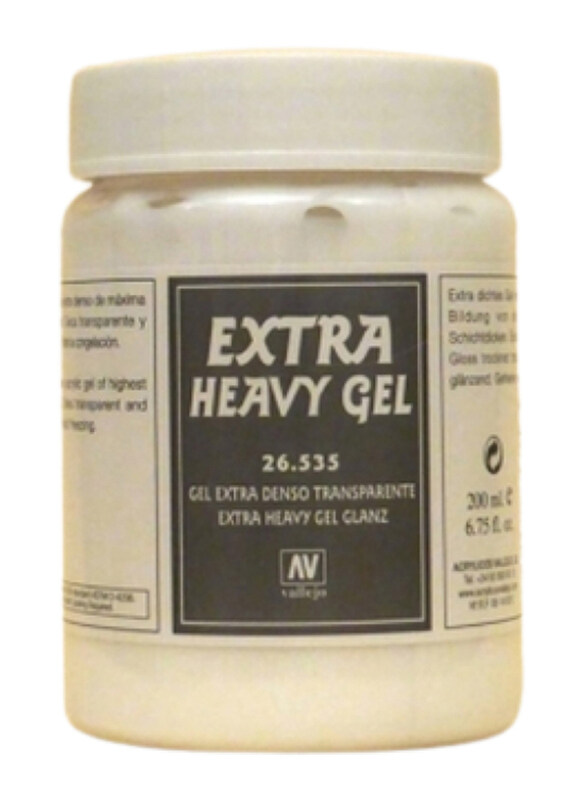 

Vallejo Extra Heavy Gel Gloss, 200ml, White