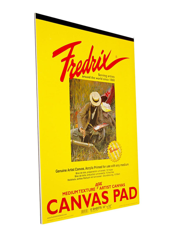 Fredrix Canvas Pads, 45.72 x 60.96cm 10 Sheets, White