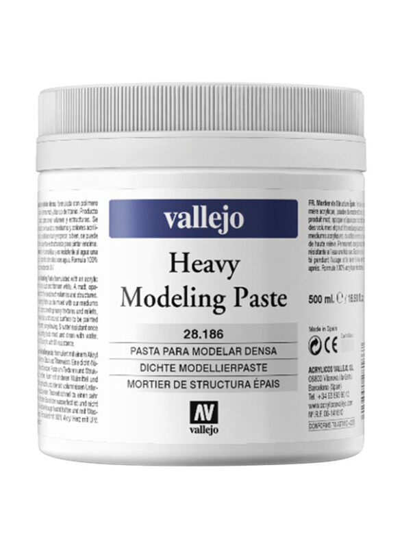 

Vallejo 186 Heavy Modelling Paste, 500ml, White