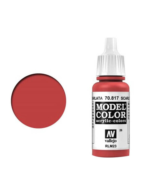 

Vallejo 026 Model Colour 817, 17ml, Scarlet