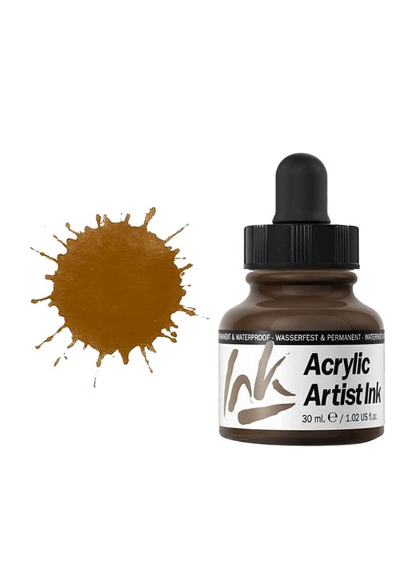 Vallejo Acrylic Artist Ink, 30ml, Umber