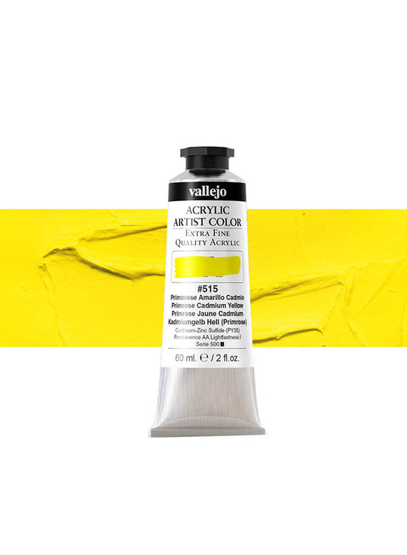 Vallejo Acrylic Artist 515 Color, 60ml, Primrose Cadmium Yellow