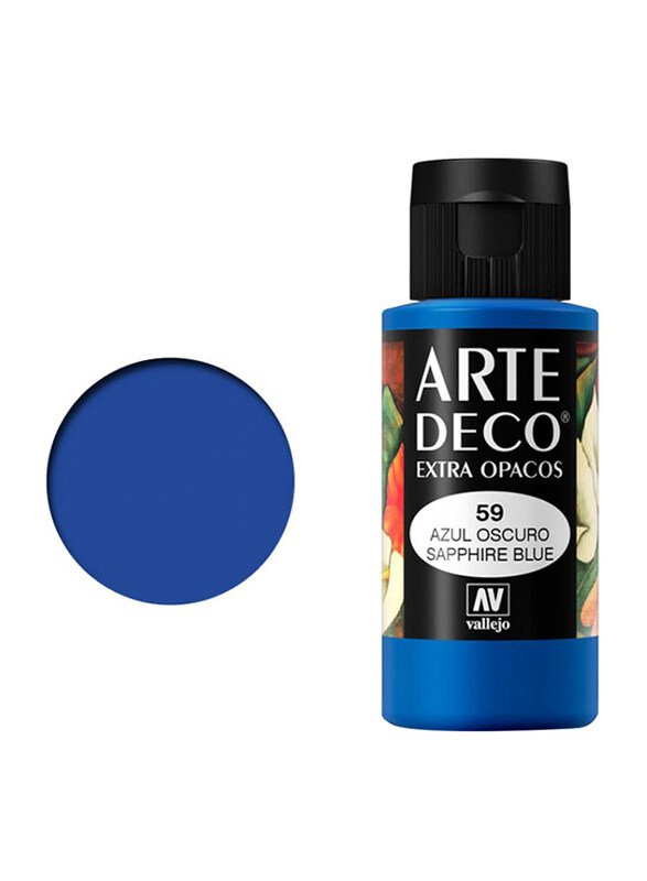 Vallejo Art Deco 059, 60ml, Sapphire Blue