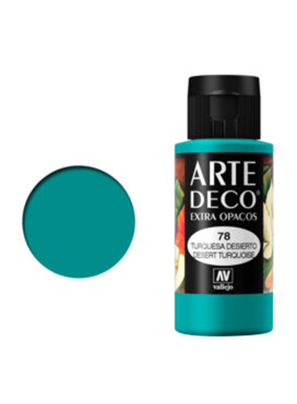 

Vallejo Art Deco 078, 60ml, Desert Turquoise