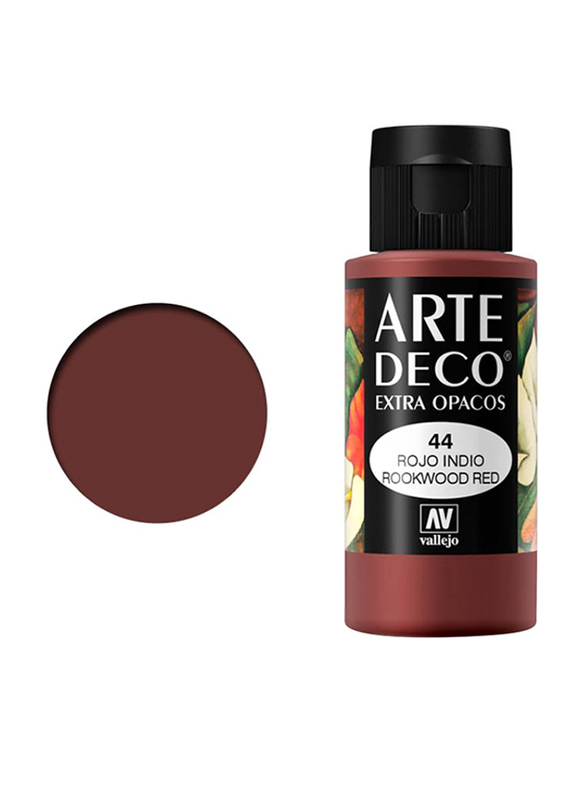 Vallejo Art Deco 044, 60ml, Rookwood Red