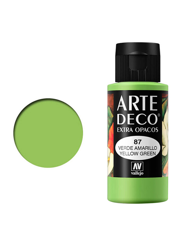 Vallejo Art Deco Colour, 60ml, Yellow Green