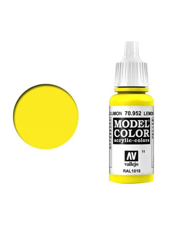 Vallejo 011 Model Colour 952, 17ml, Lemon Yellow