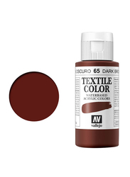 Vallejo Textile Color, 60 ml, Dark Brown 65