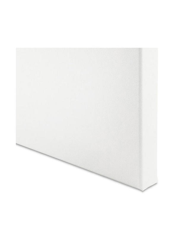 Fredrix Tara Pearlescent Stretched Canvas Gal Wrap, 45.72 x 60.96cm, White